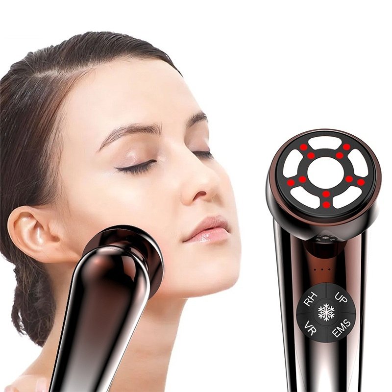 Vibrating Hot-and-cold Therapy Red Light RF Water Infusion Microcurrent Facial Lifting Beauty Device - Image 7